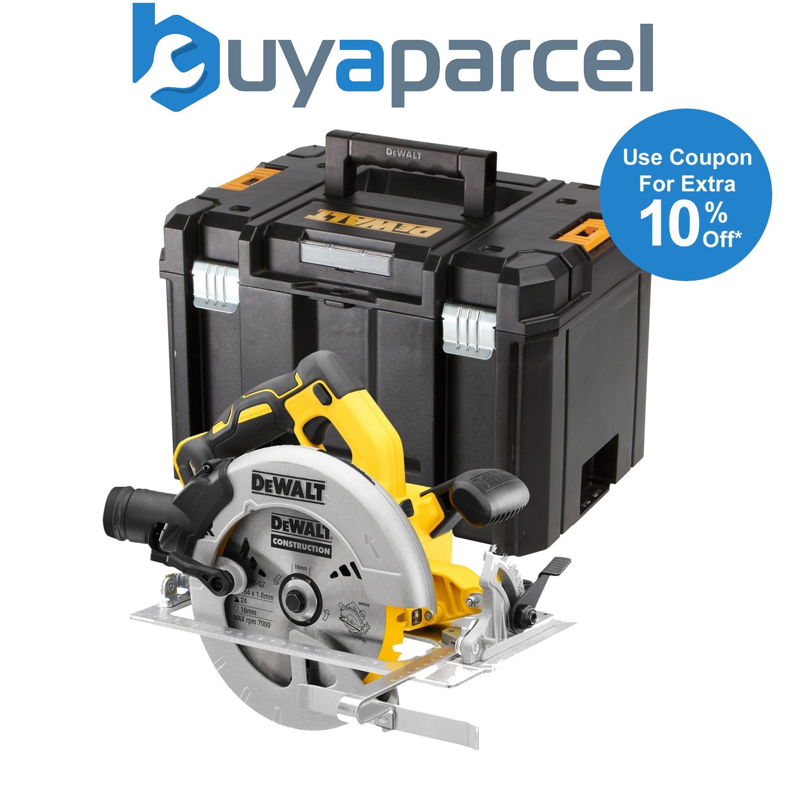 DeWalt DCS570N 18v Brushless XR 184mm Circular Saw Bare - Includes TSTAK Case