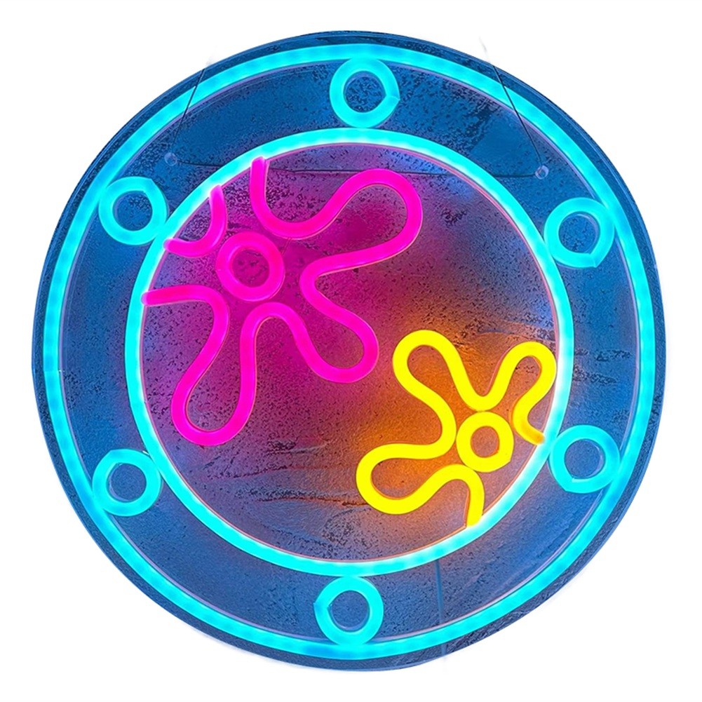 Ocean World Porthole Neon Light Signs for Wall Decor USB Powered Light for6747