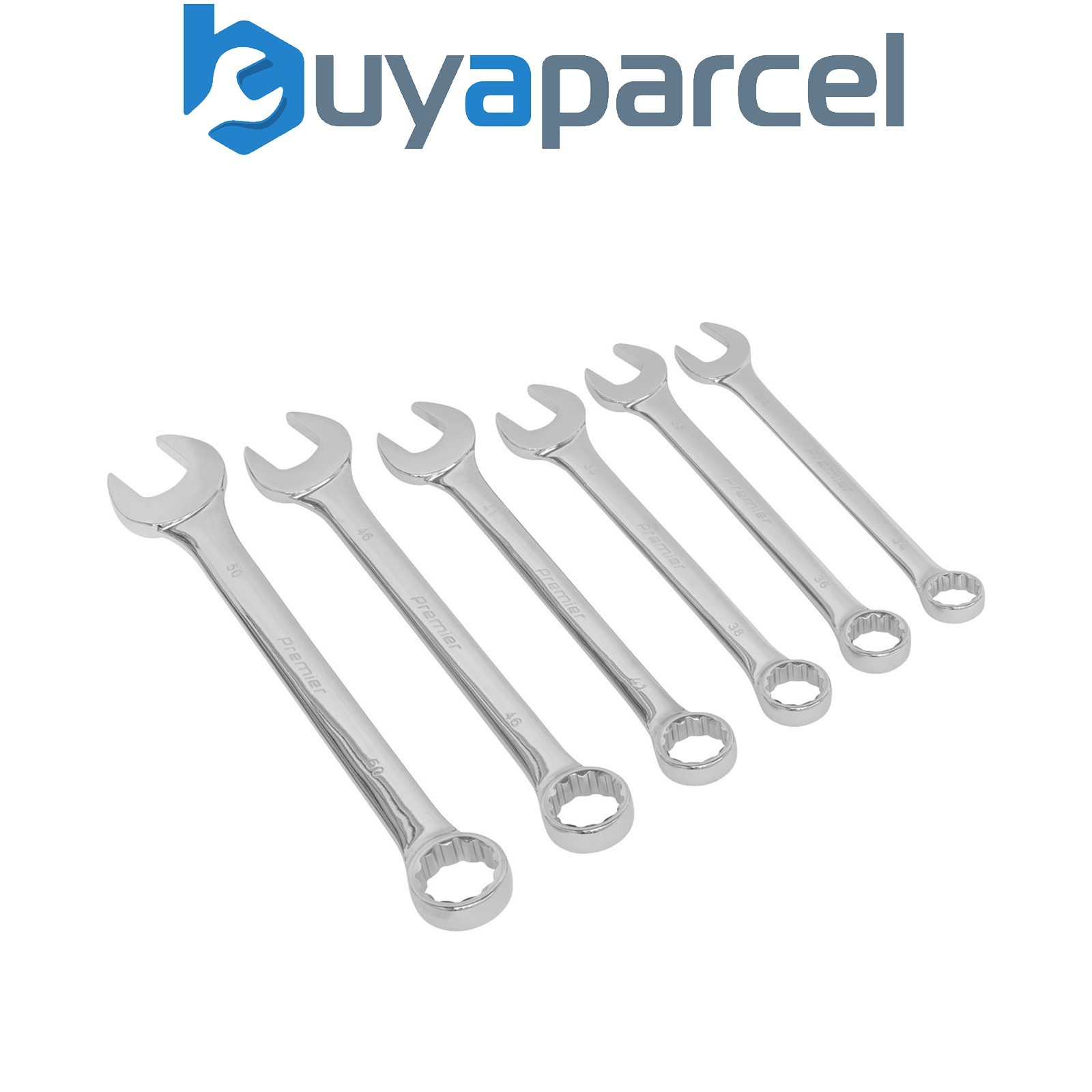 Sealey AK6324 Premier Super Jumbo Combination Spanner Set 6pc