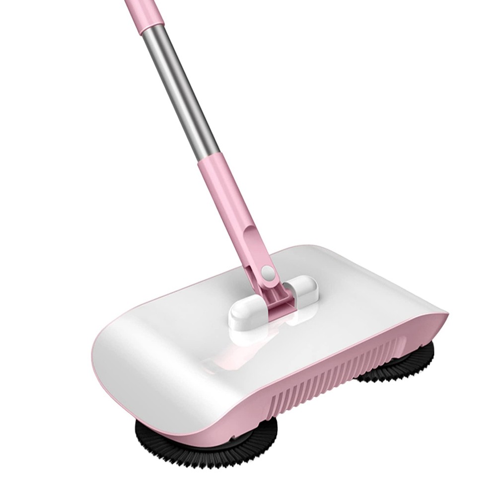 Manual Sweeper, Push Type Non-Electric Floor Sweeper, 2-in-1 Carpet and5948