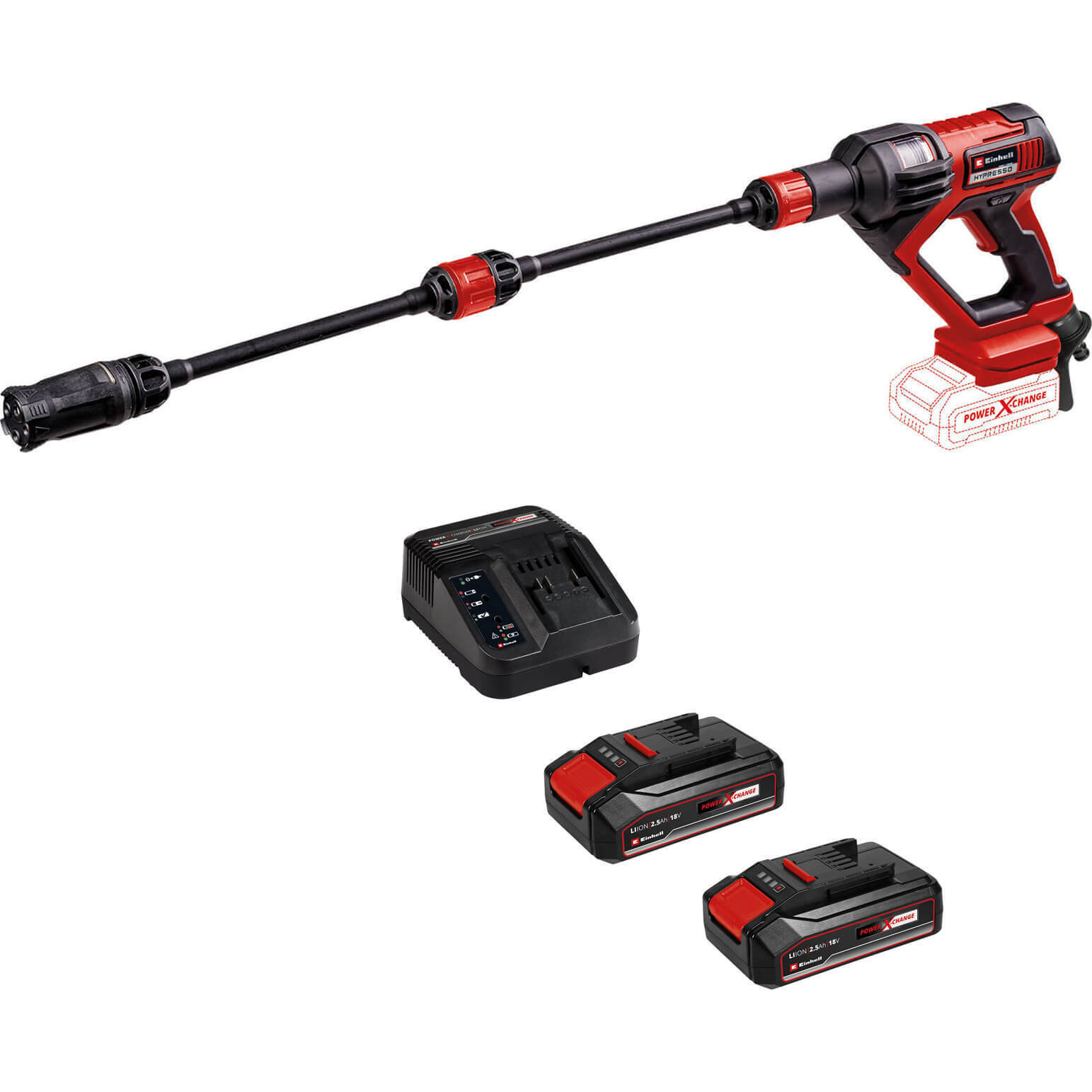 Einhell HYPRESSO 18/24 Li 18v Cordless Pressure Washer 2 x 2.5ah Li-ion