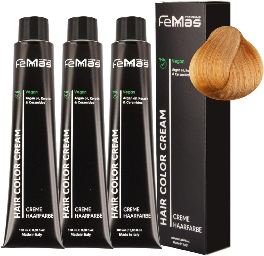 Femmas Hair Colour Cream 100 ml Hair Colour Pack of 3 Light Blonde Chocolate In