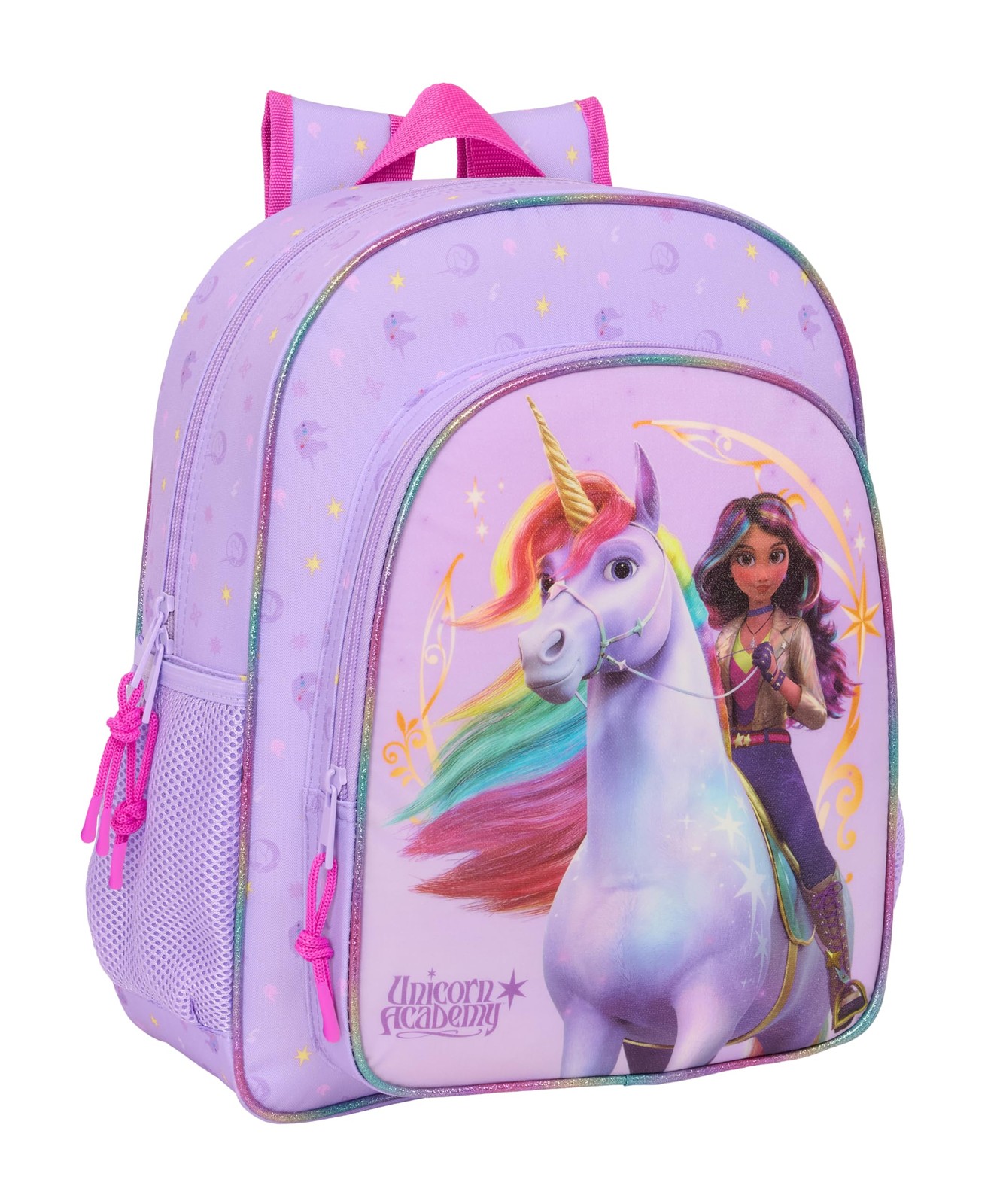 UNICORN Academy – Children's School Backpack, Adaptable to Trolley, Ideal for Sc