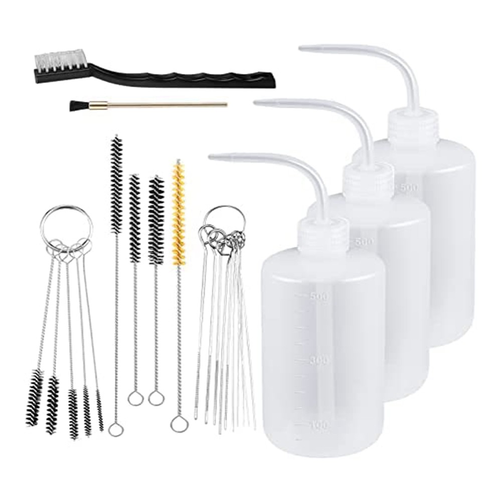 3X(24 Pcs GunCleaning Kit Paint 500Ml Plastic Squeeze Wash5985