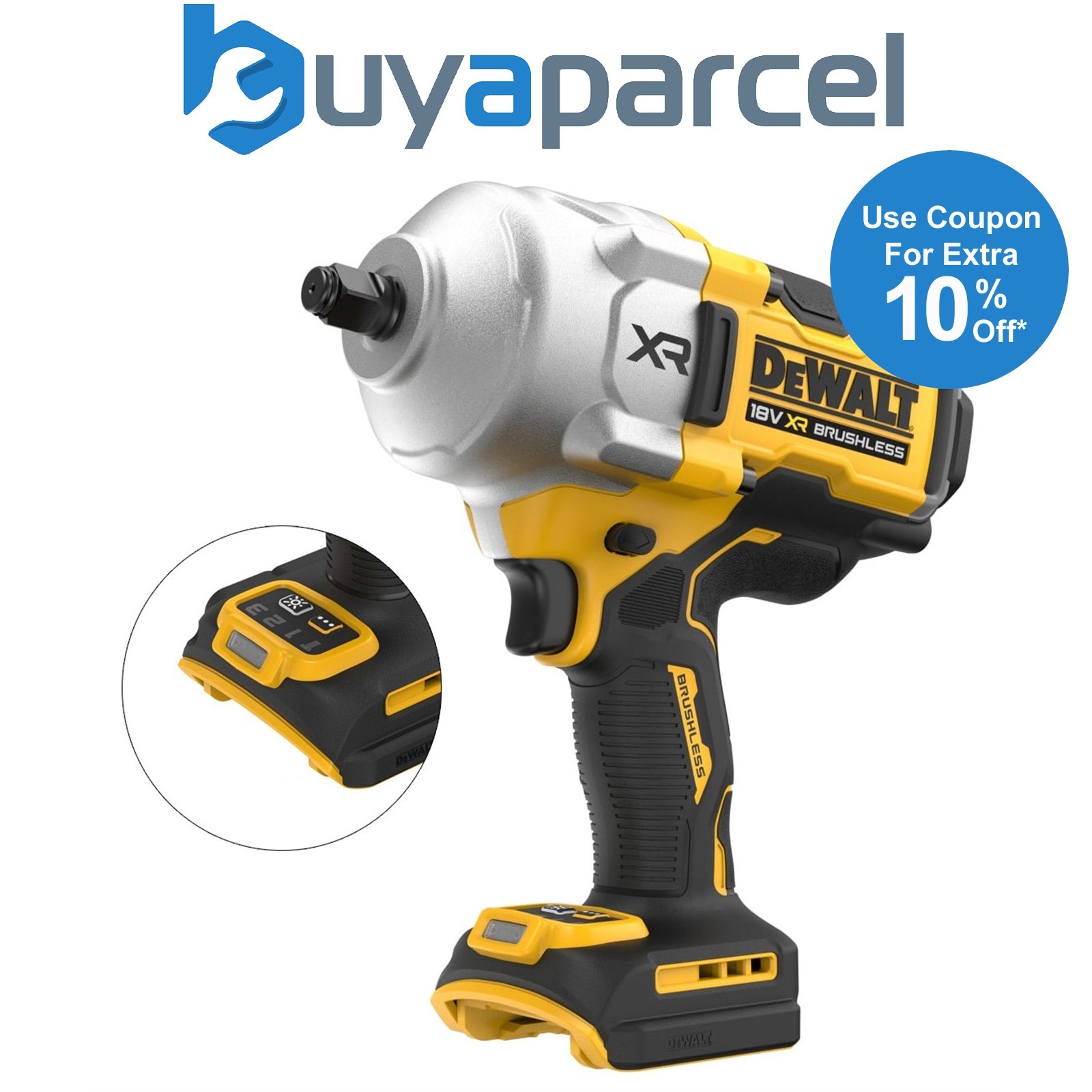 Dewalt 18v DCF961N XR High Torque Impact Wrench 1/2" 1626Nm Precision Mode Bare