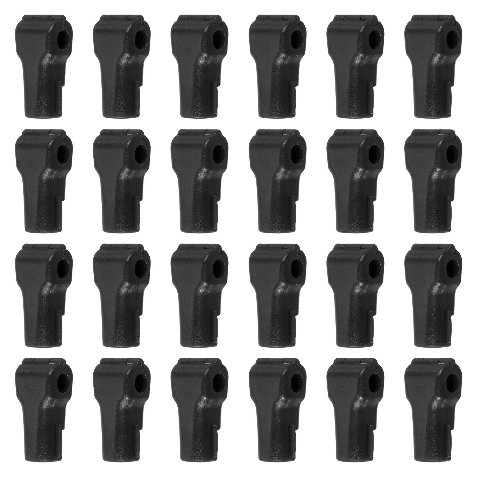 7 mm Stop Peg Lock 50 Pcs Pegboard Hooks Anti Sweep Theft Locks for Retail Black