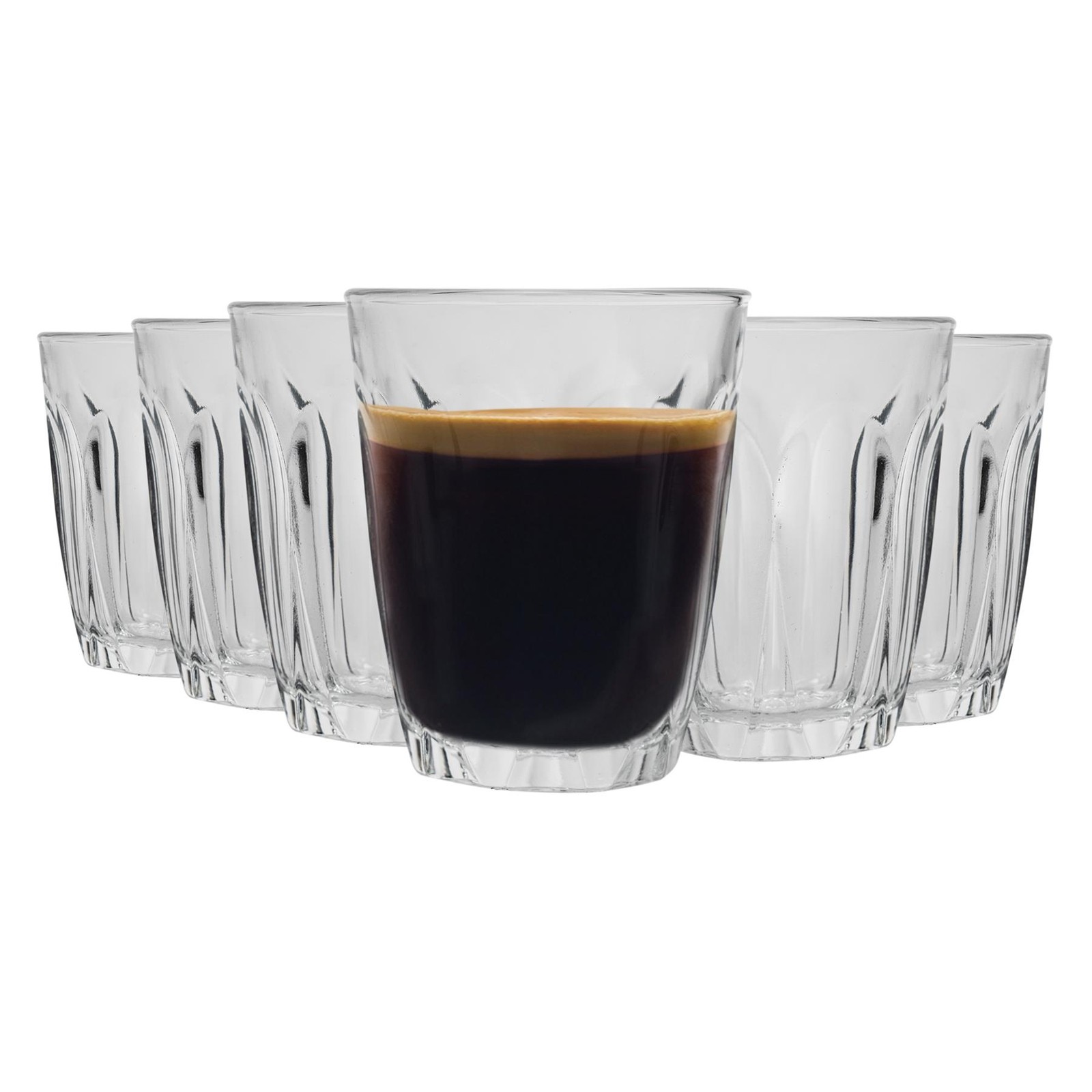 Duralex Provence Glass Espresso Cups Shot Glasses Set 90ml x12