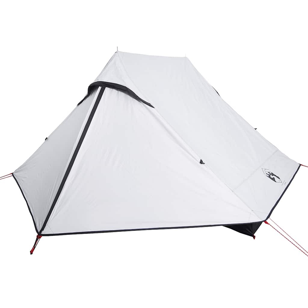 Camping Tent 2-Person Patio Dome White Blackout Fabric Waterproof vidaXL