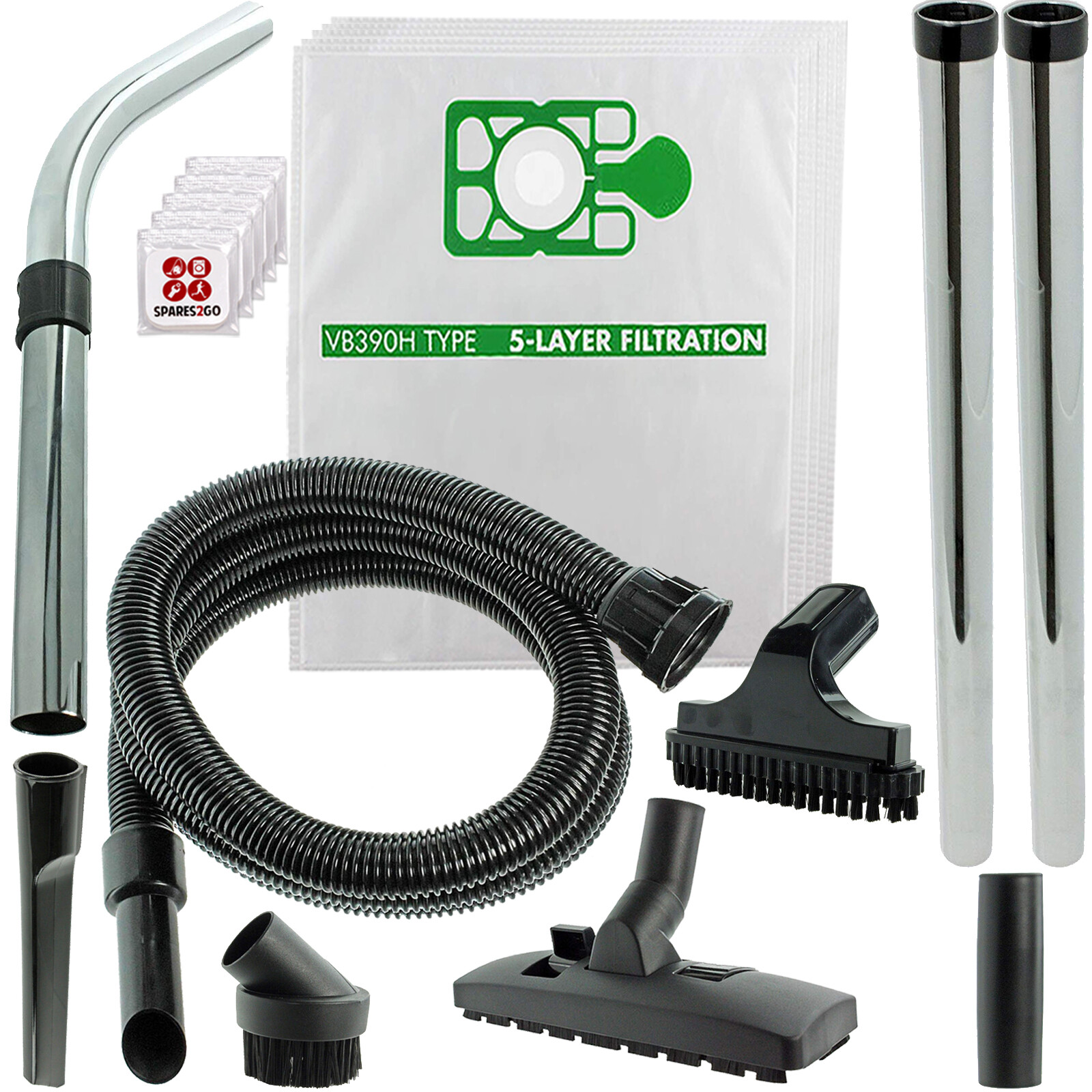 Spare Parts Tool Kit Hose 2.5m 5 Bags For NUMATIC HENRY HETTY Vacuum + Fresh