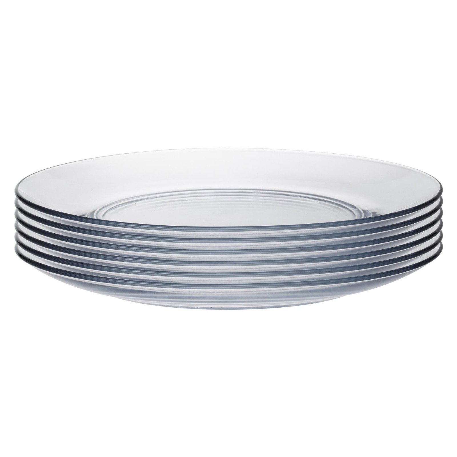 Duralex Lys Glass Dinner Plates Tempered Glass 235mm (9") x12