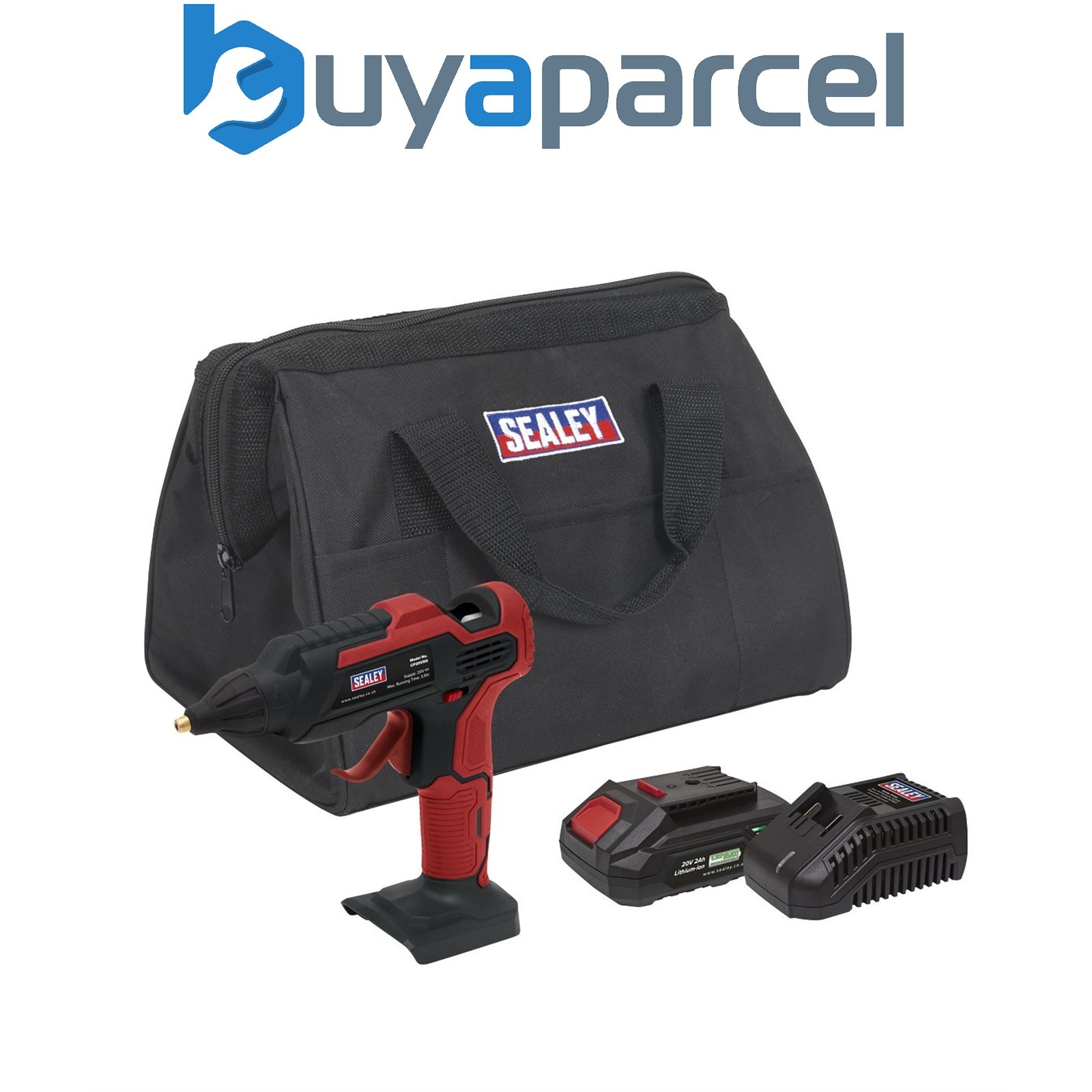 Sealey CP20VGGKIT1 SV20 Series Cordless Glue Gun Kit 20V 2Ah