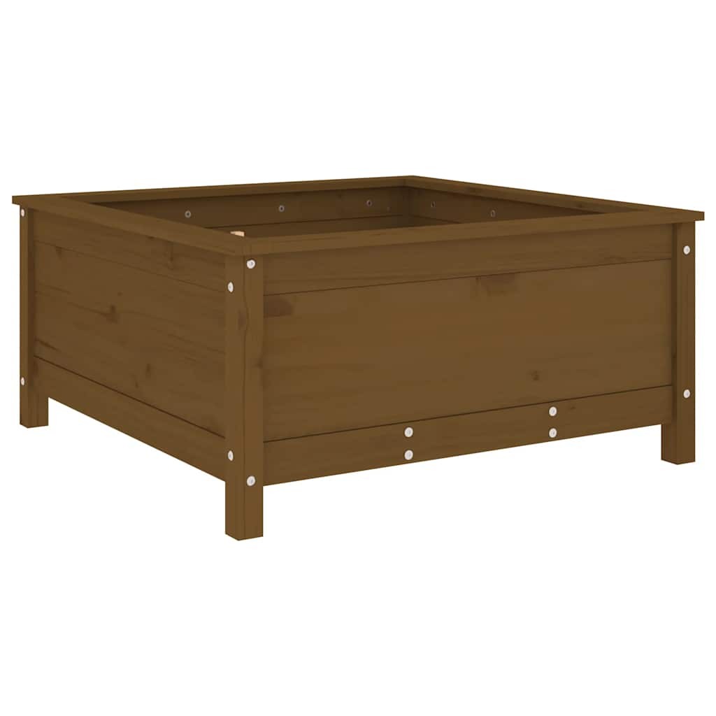 Garden Planter Raised Bed Patio Flower Box Honey Brown Solid Wood Pine vidaXL