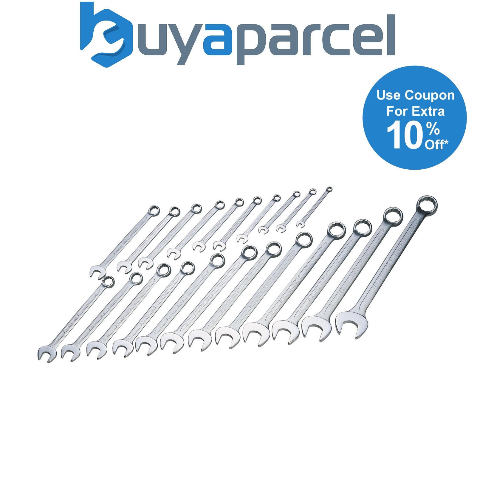 Draper 03115 Long Metric Combination Spanner Set (22 Piece)