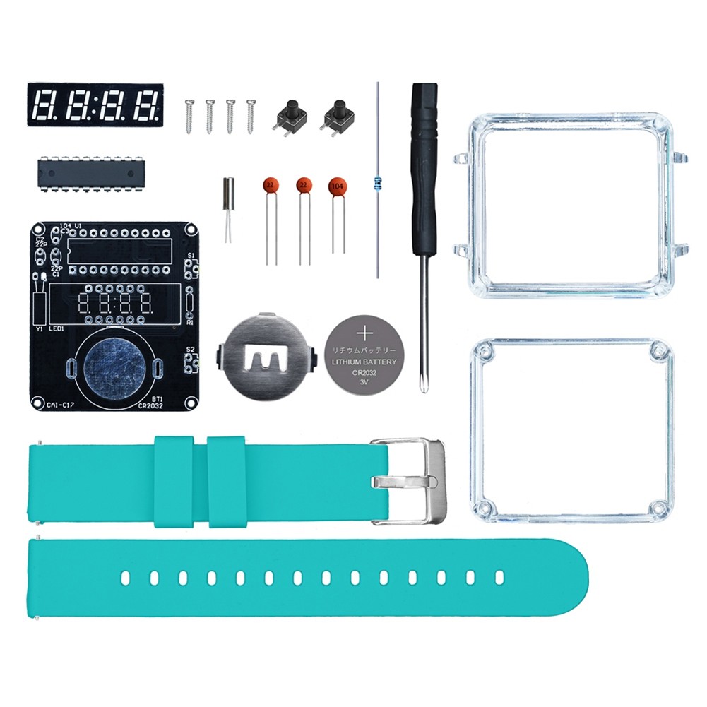 5X(DIY Electronic Watch Kit LED Digital Tube Display DIY Soldering Project3027