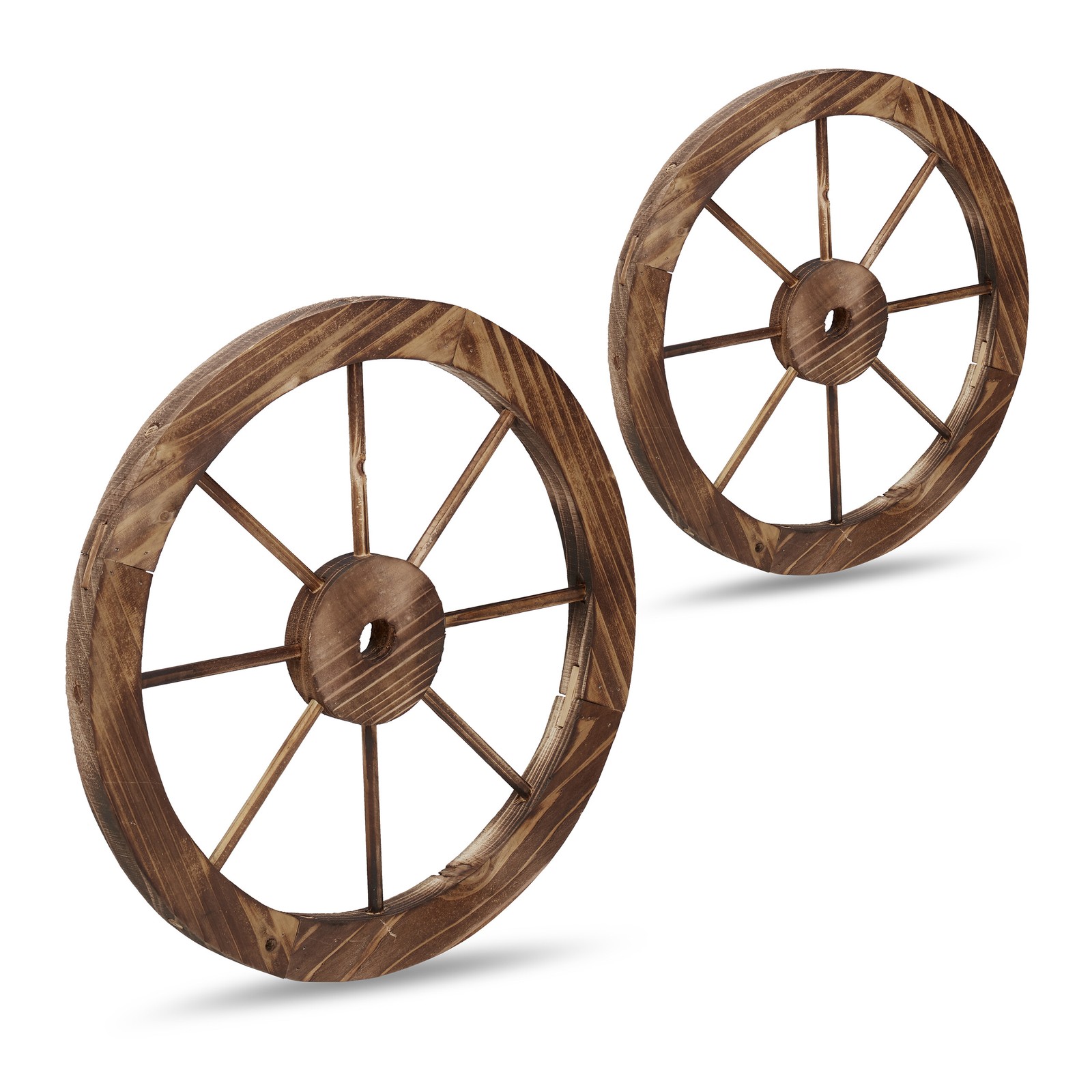 Carriage wheel Wagon wheel Western decor Hay wagon wooden wheel 2-piece set