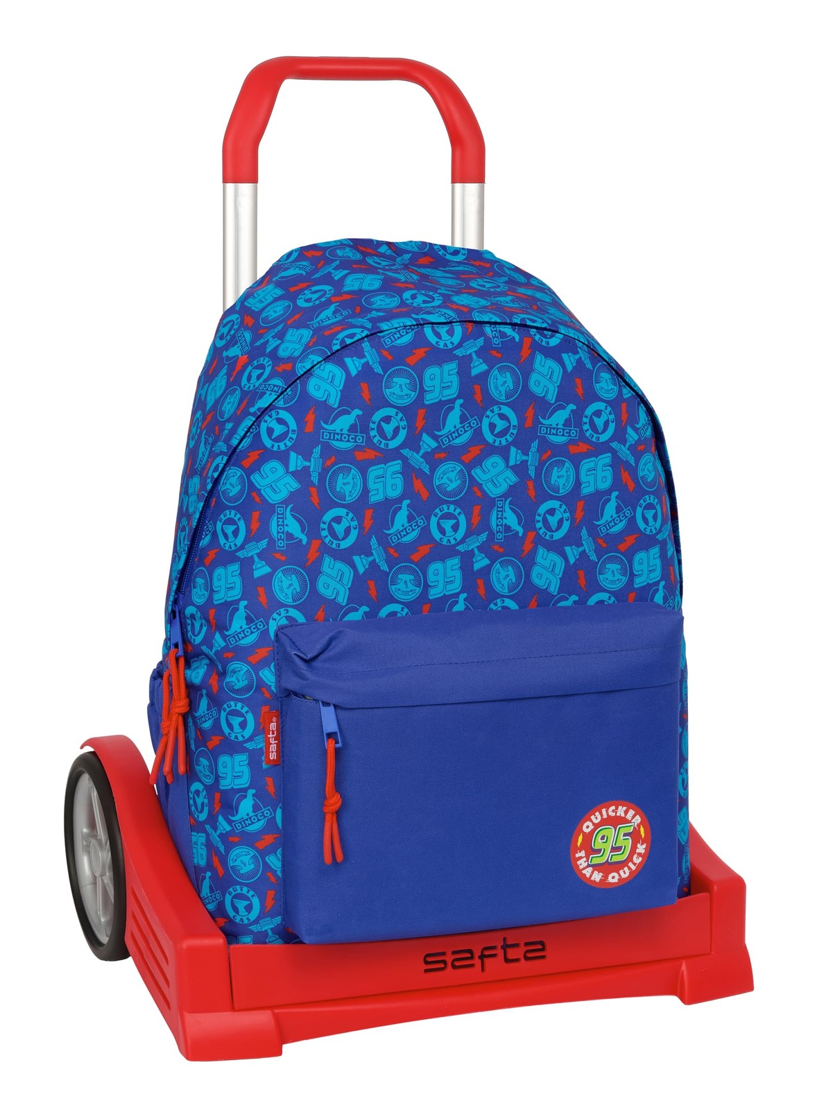 Cars School Backpack 775 Ergonomic Backrest with safta Evolution Trolley Ideal f