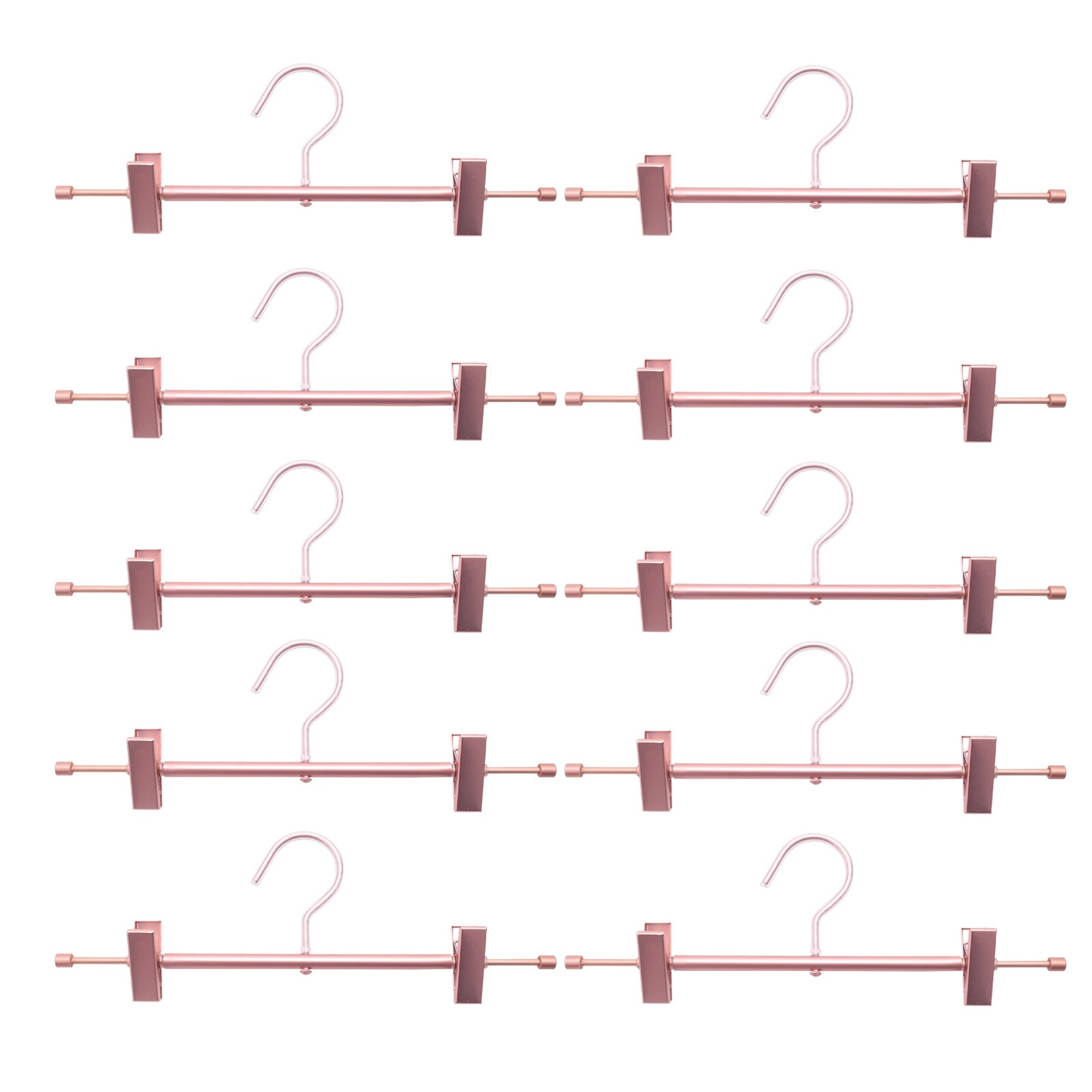 10 Pieces Of High-Strength Strong Rose Gold Pants Skirt Bottom Hanger with6690