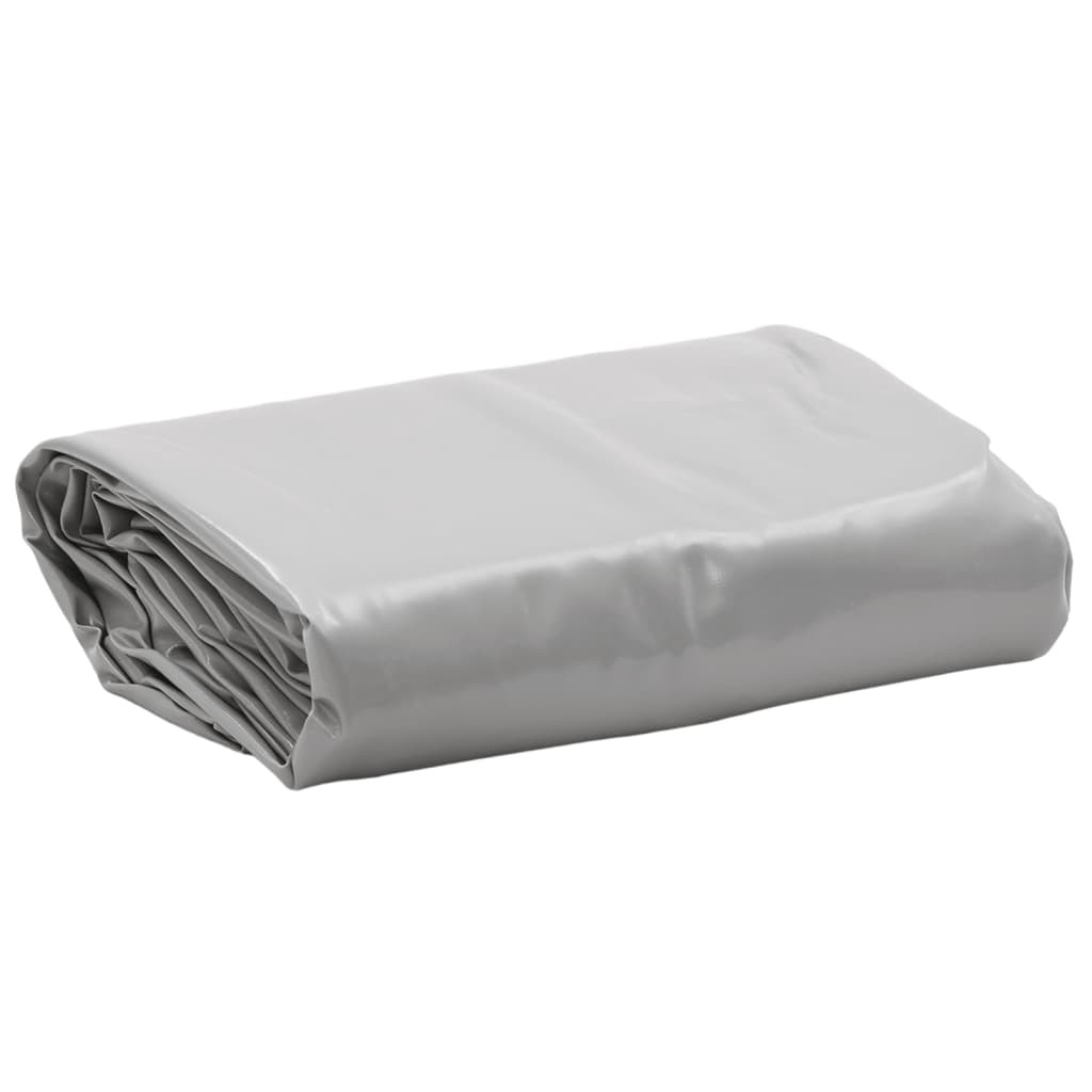 Tarpaulin Ground Sheet Waterproof Camping Tarp Cover Grey 650 g/m² vidaXL
