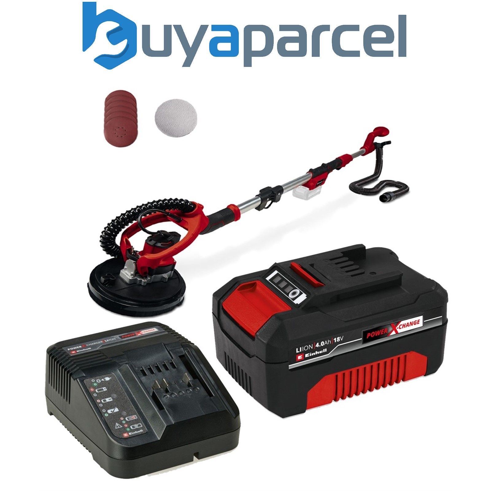 Einhell 18V Power X-Change Cordless Drywall Sander Polisher TP-DW 18/225 + 4.0AH