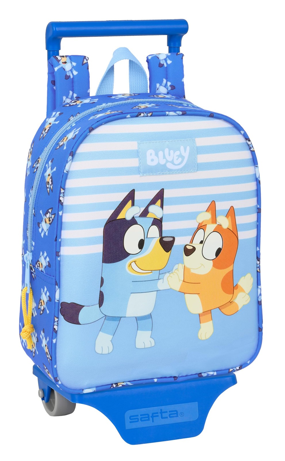 Safta Blue Let's Play – Nursery Backpack with Trolley, Ideal for Children of Dif
