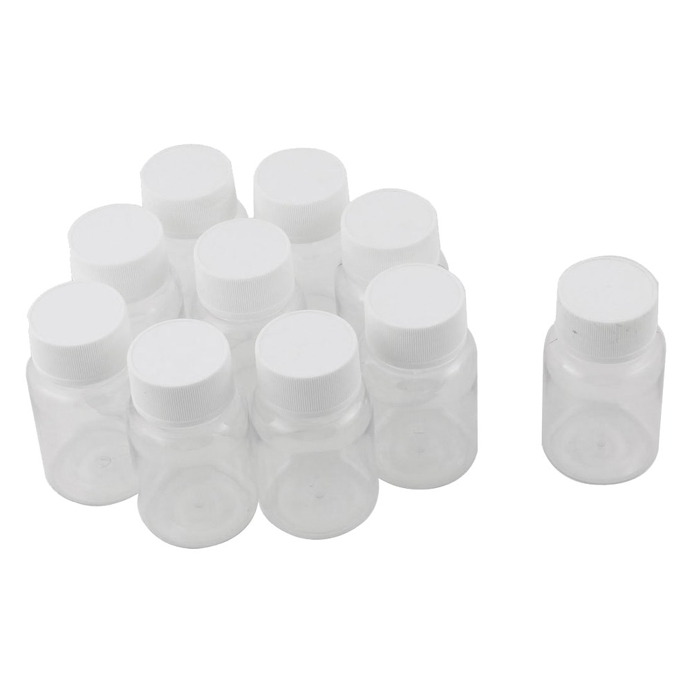 100Pcs Refillable Bottles 15Ml Plastic PET Clear Empty Seal Bottles8441