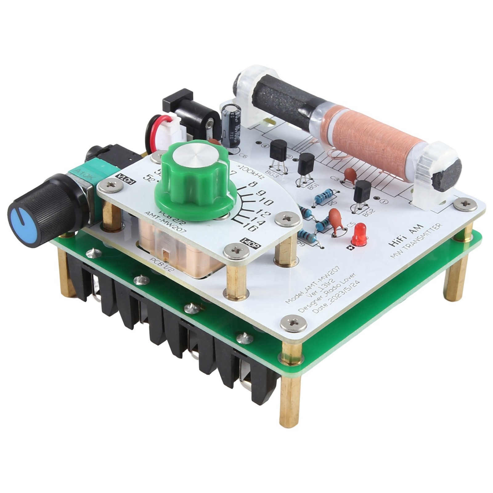 2X(AMT-MW207 525-1605KHz MW Medium Transmitter AM Radio Transmitter DIY5524