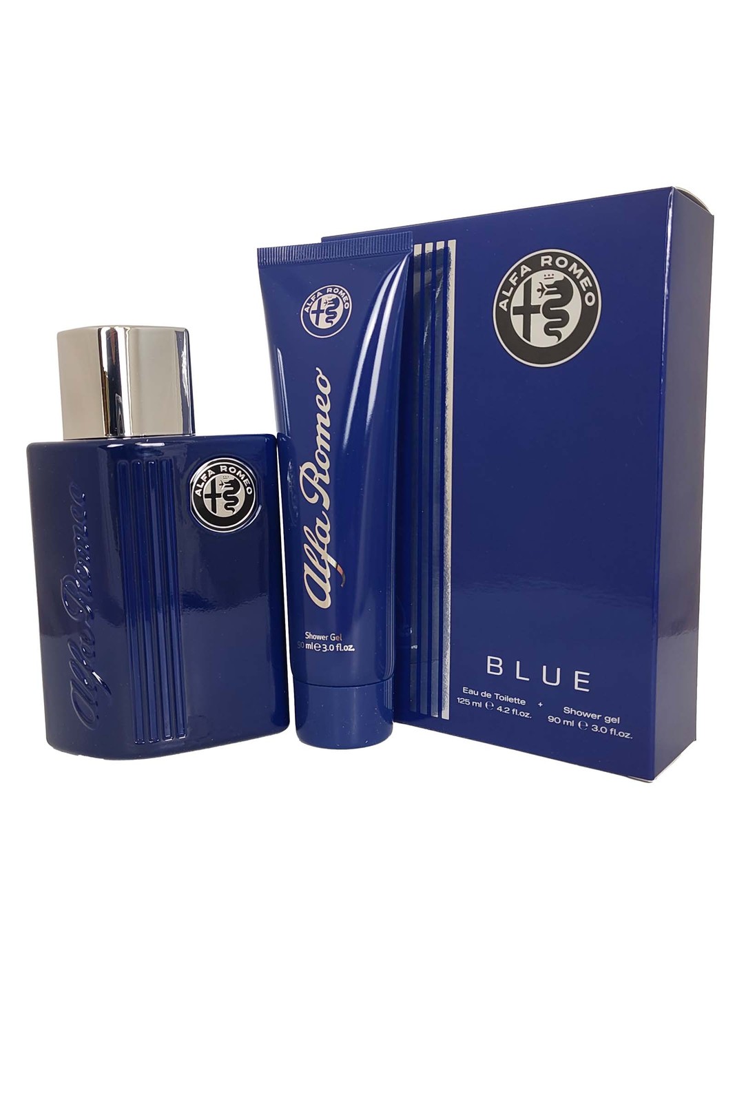 Alfa Romeo Blue for Men Eau de Toilette Spray 125ml Shower Gel 90ml