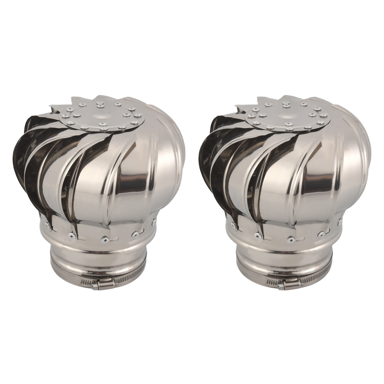 2 Pcs 110mm Non Roof Ventilator Wind Turbines Attic Air Vent for Houses9634