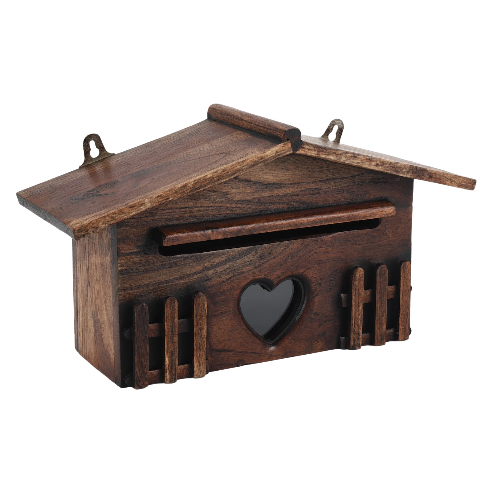 Retro Wooden Post Box Exquisite Mailbox Outdoor Rainproof Suggestion Box 1109