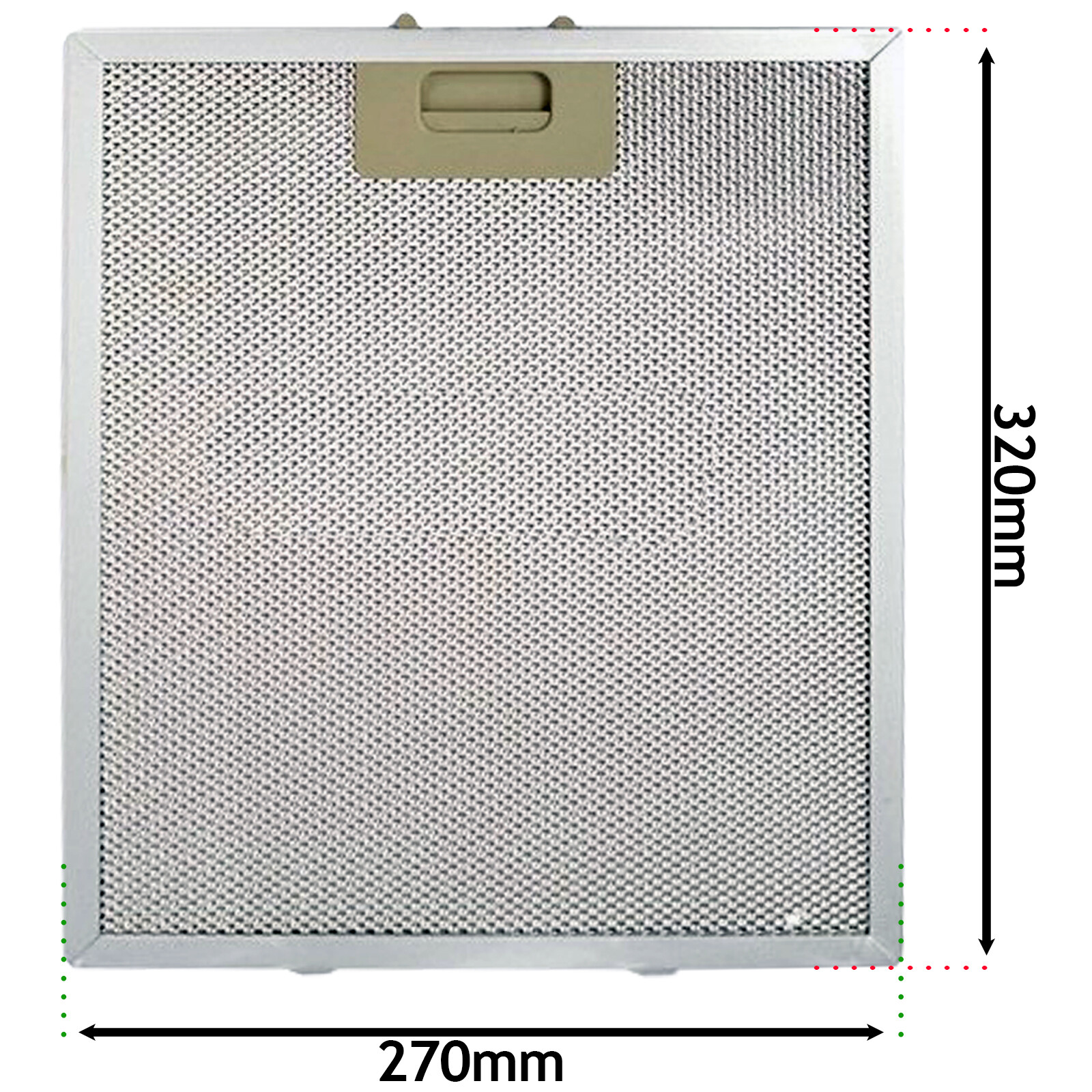 Grease Filter for HOWDENS LAMONA Cooker Hood Extractor Vent Fan 320mm x 270mm