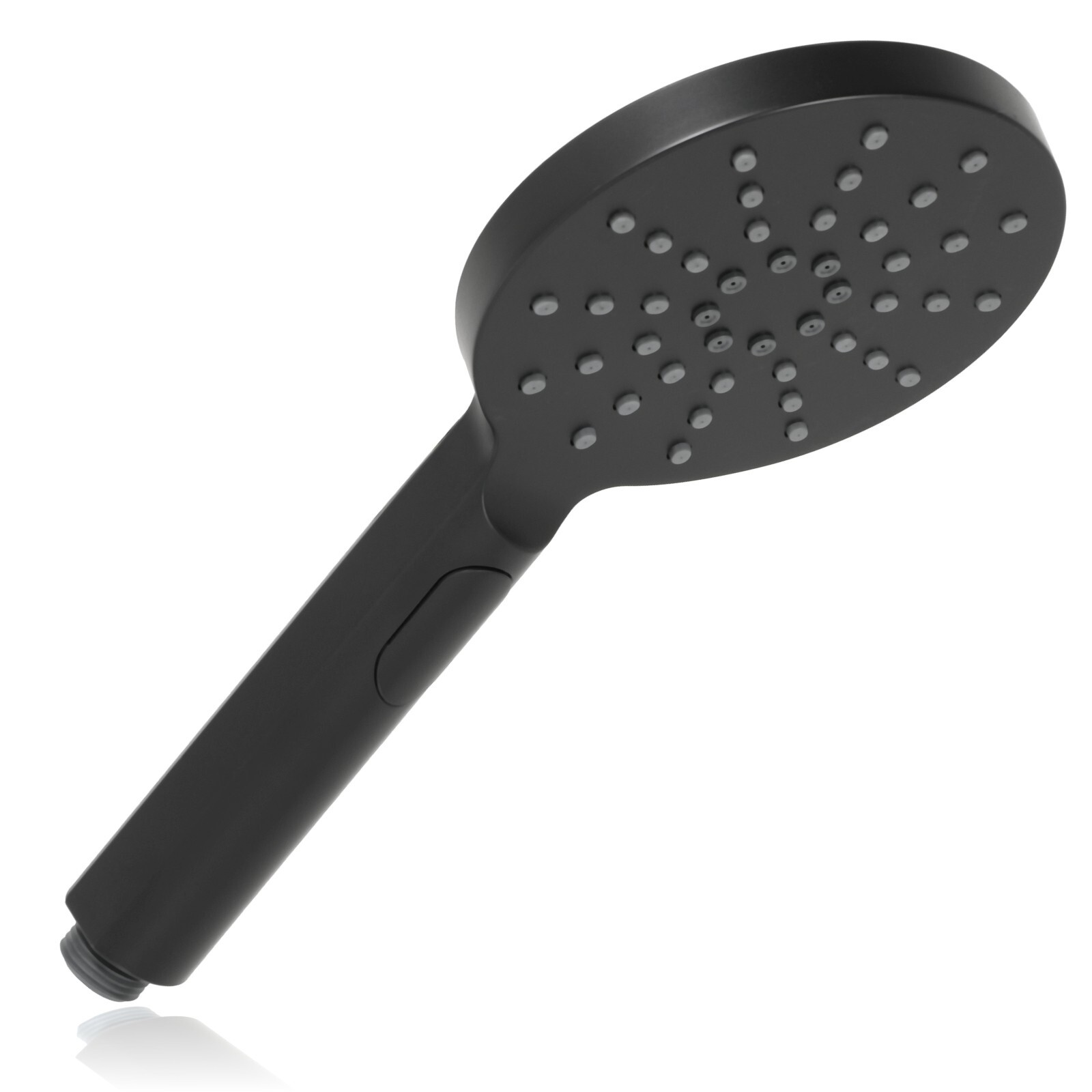 Shower Head Round Matt Black 1/2inch 3 Mode Spray Large Showerhead