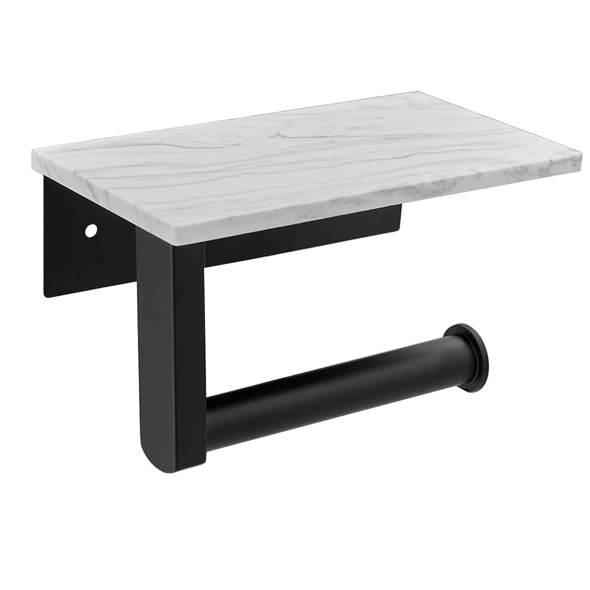 Marble Toilet Holder with Shelf Toilet Roll Holder Wall Mount for6757