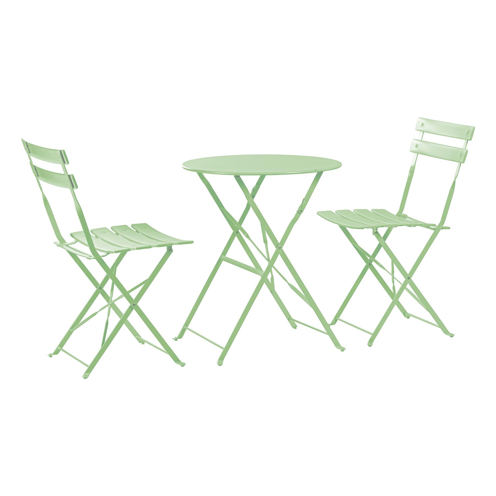 2 Seater Sussex Bistro Set Table Chairs Outdoor Patio Furniture Round Sage Green