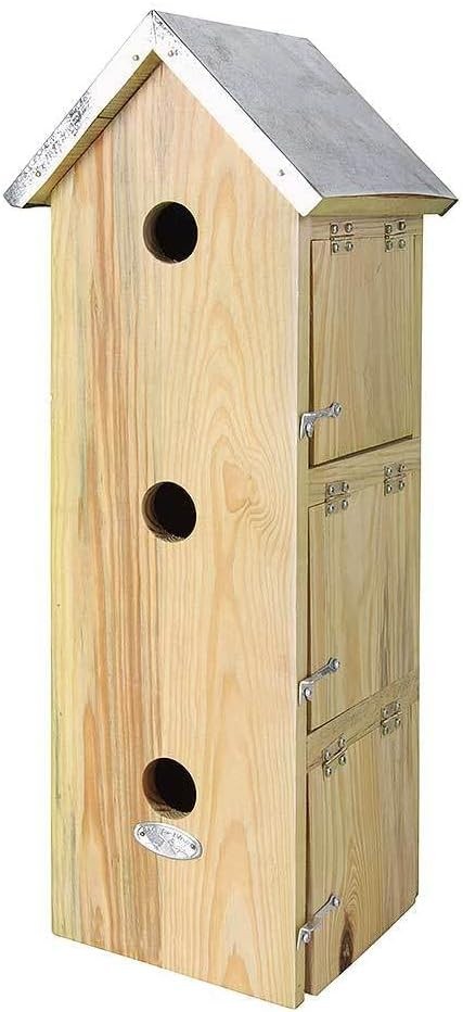 Esschert Design NKM 51 x 20 x 17cm Wood Sparrow Flat - Natural