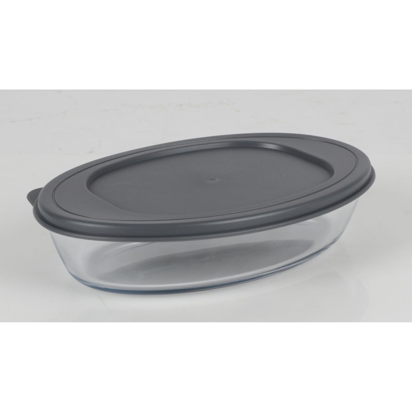 12x Casserole Dish Baking Form Oven Serve 0,7 L Oval Glass with Lid