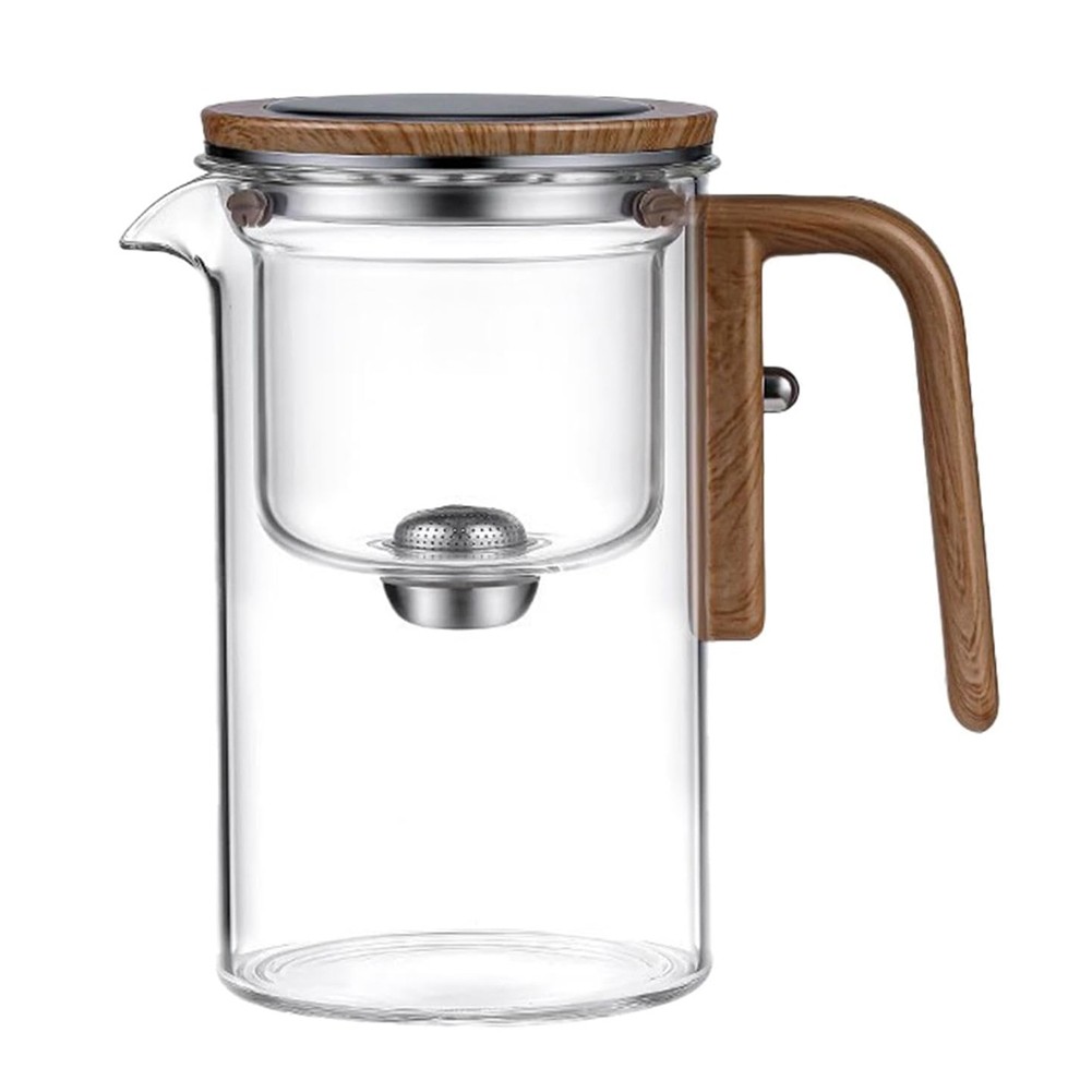600ml Teapot Water Separation Glass Teapot Teapot with Infuser Glass7300