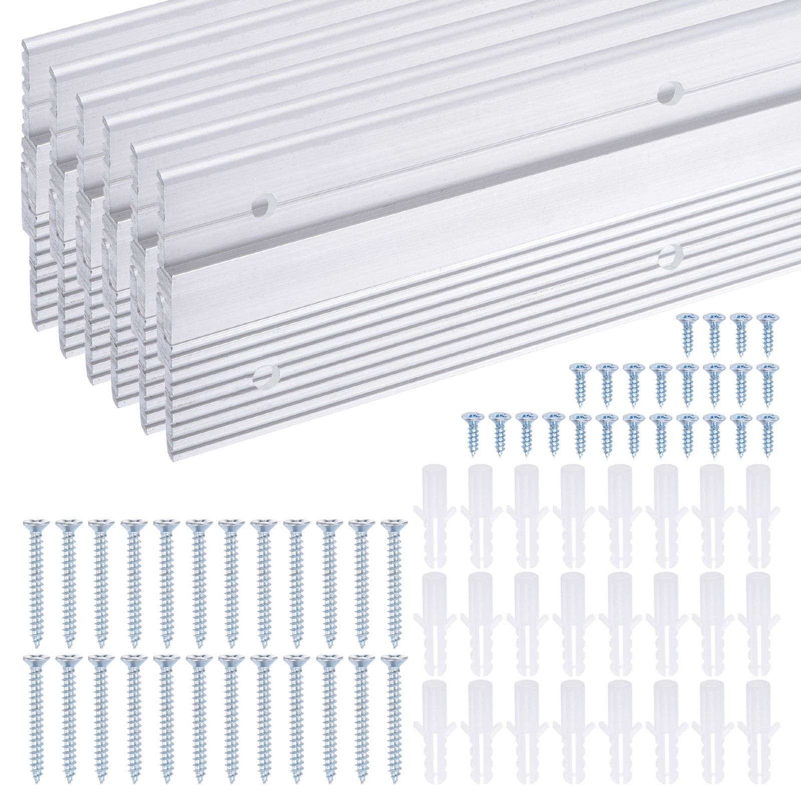 6 Pairs French Cleat Picture Hanger 12" Z Clip Interlocking Wall Mount Bracket