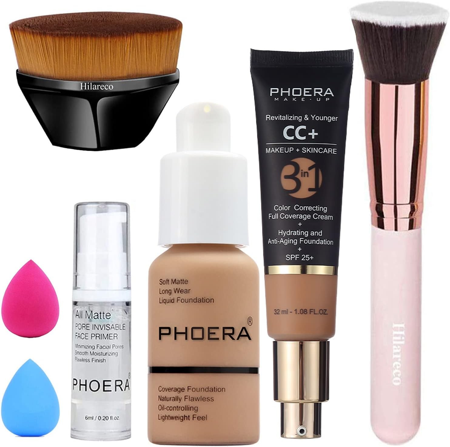 PHOERA CC+ Cream Color Correcting Anti Aging Hydrating Serum & SPF 25+, PHOERA