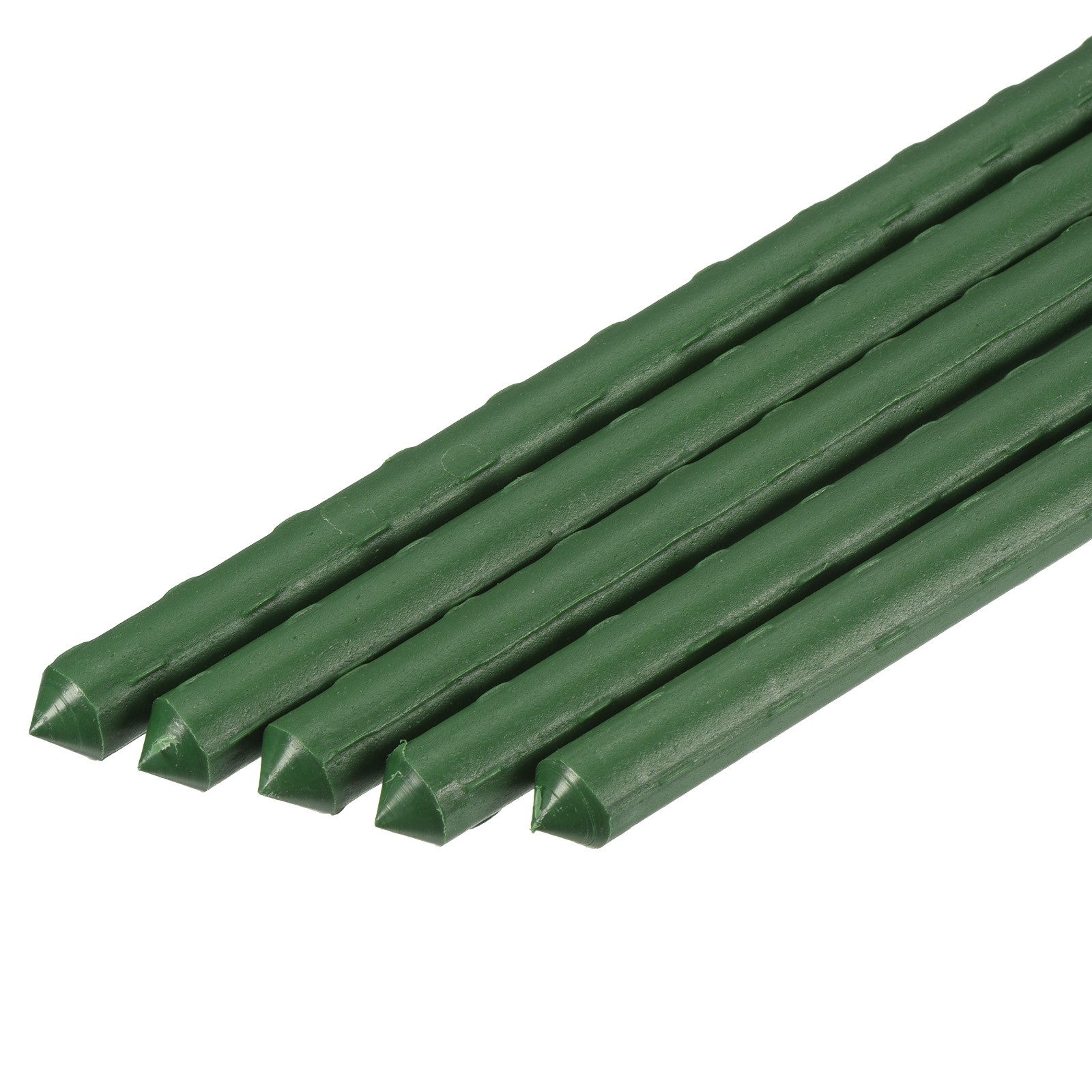 10Pcs 0.43" Dia Plastic Coated Steel Tube Plant Support Sticks Garden Stakes