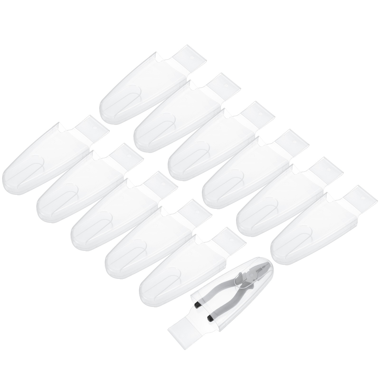 12-Pack Garden Pliers Scissors Storage, Plastic Garden Scissors Waist Box