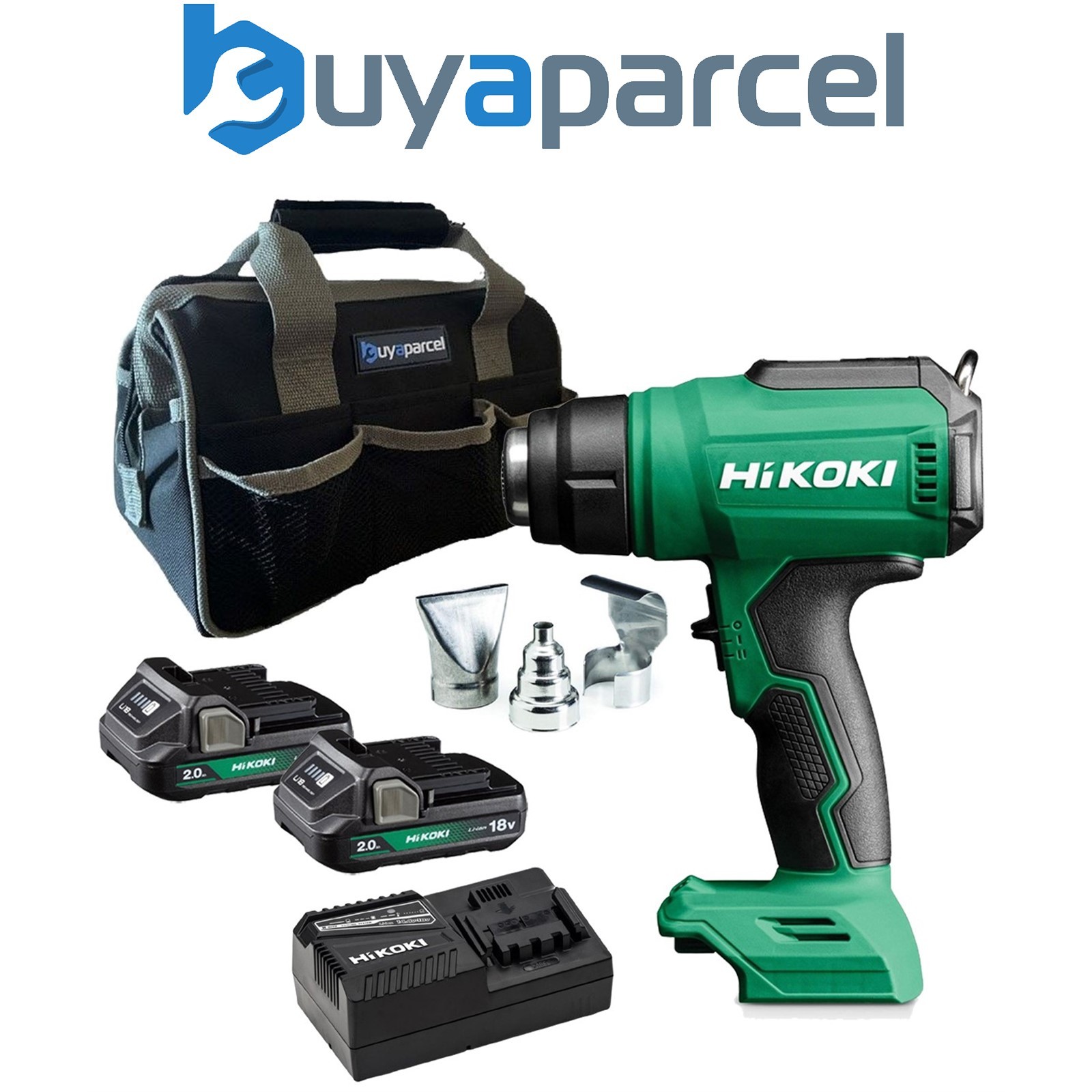 Hikoki RH18DAW4Z 18V Cordless Heat Gun + X2 2AH Battery + Charger + Bag