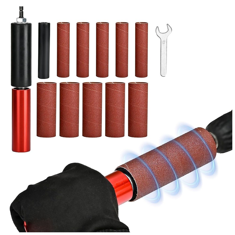 Drum Sander Set,Rubber Sanding Drum for Drill 4-1/2inch X 1-1/2inch,6835