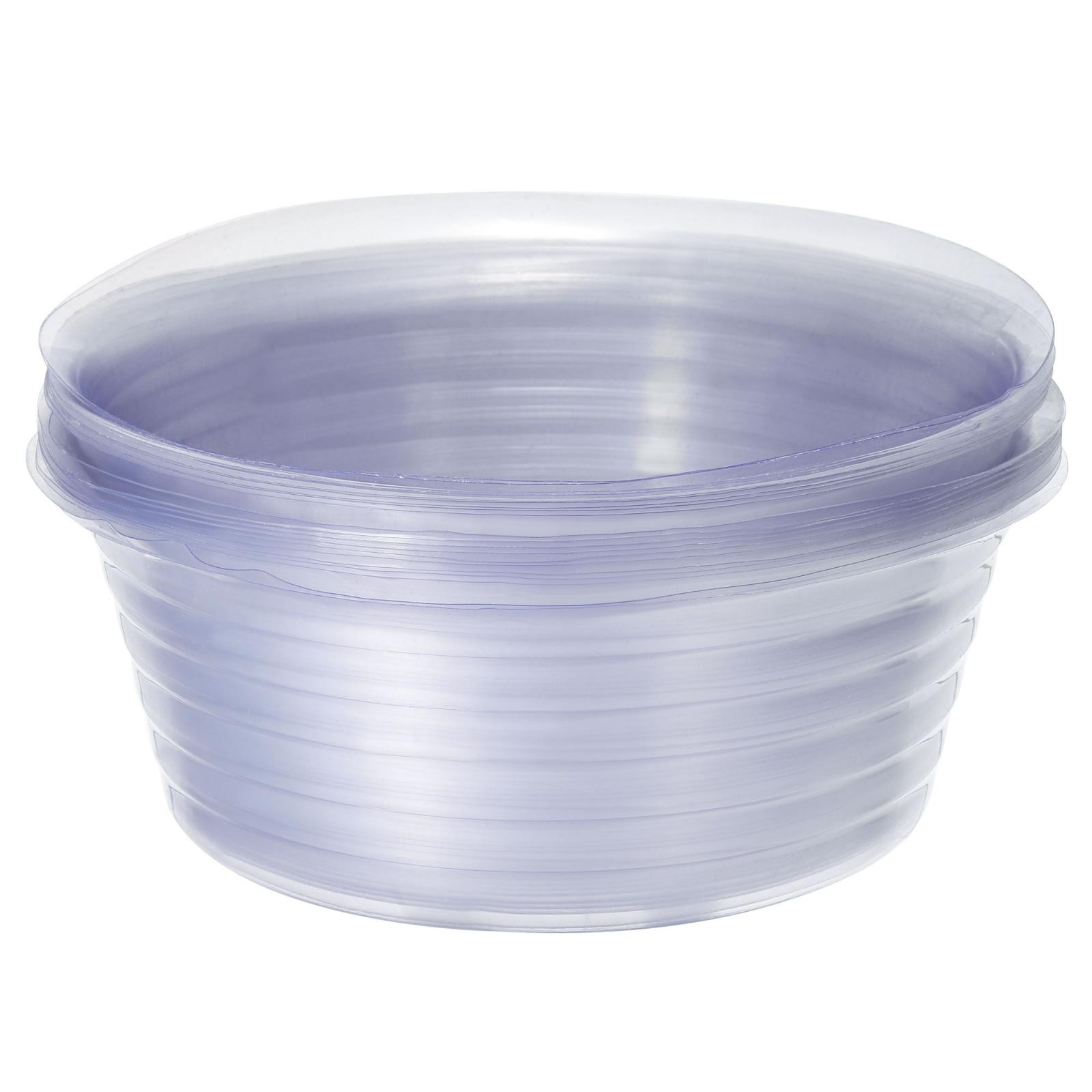 20pcs Plant Pot Saucer 9" Plastic Round Flower Drip Tray Indoor Outdoor, Clear