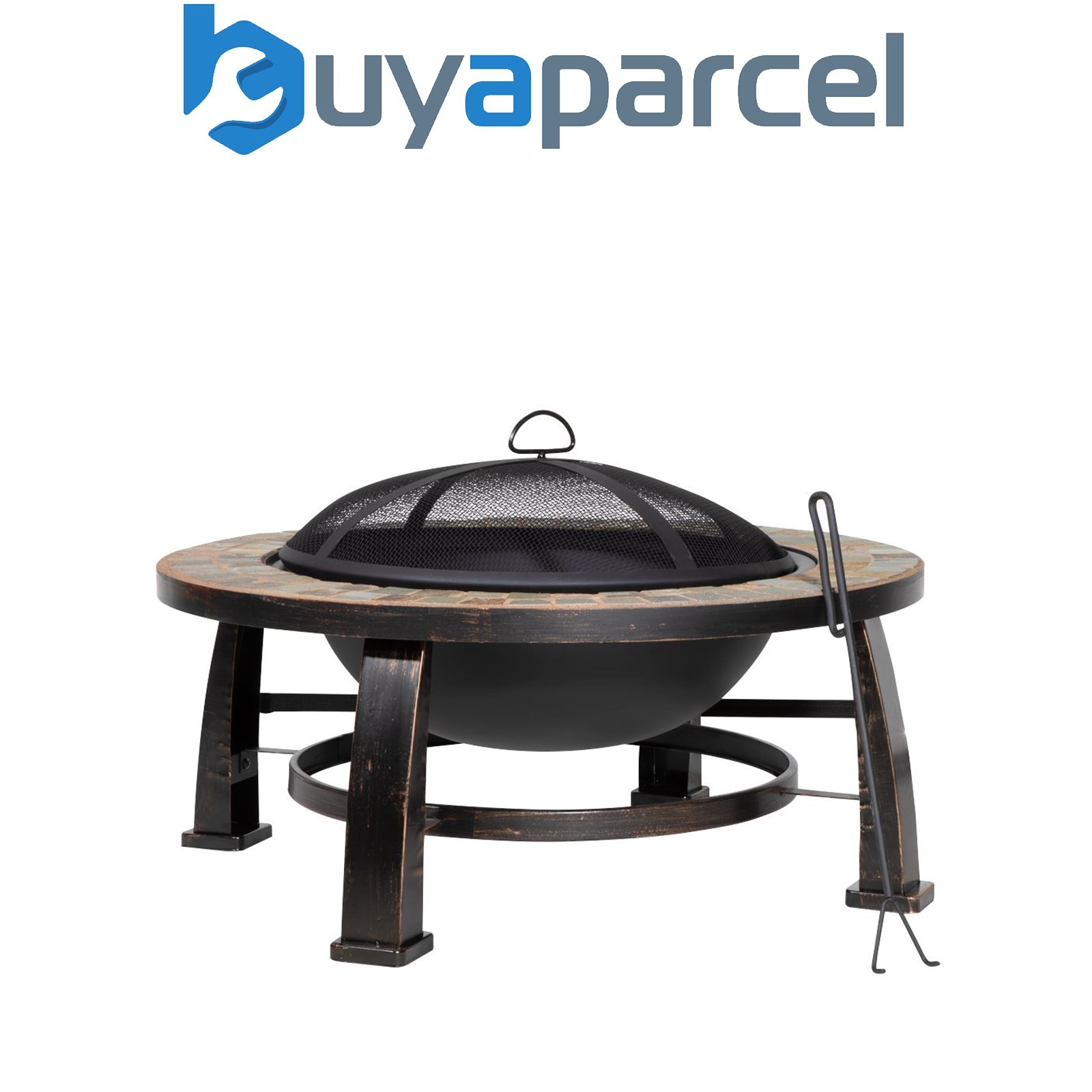 Sealey DG111 Dellonda 76cm Deluxe Traditional Style Fire Pit/Fireplace/Outdoor H