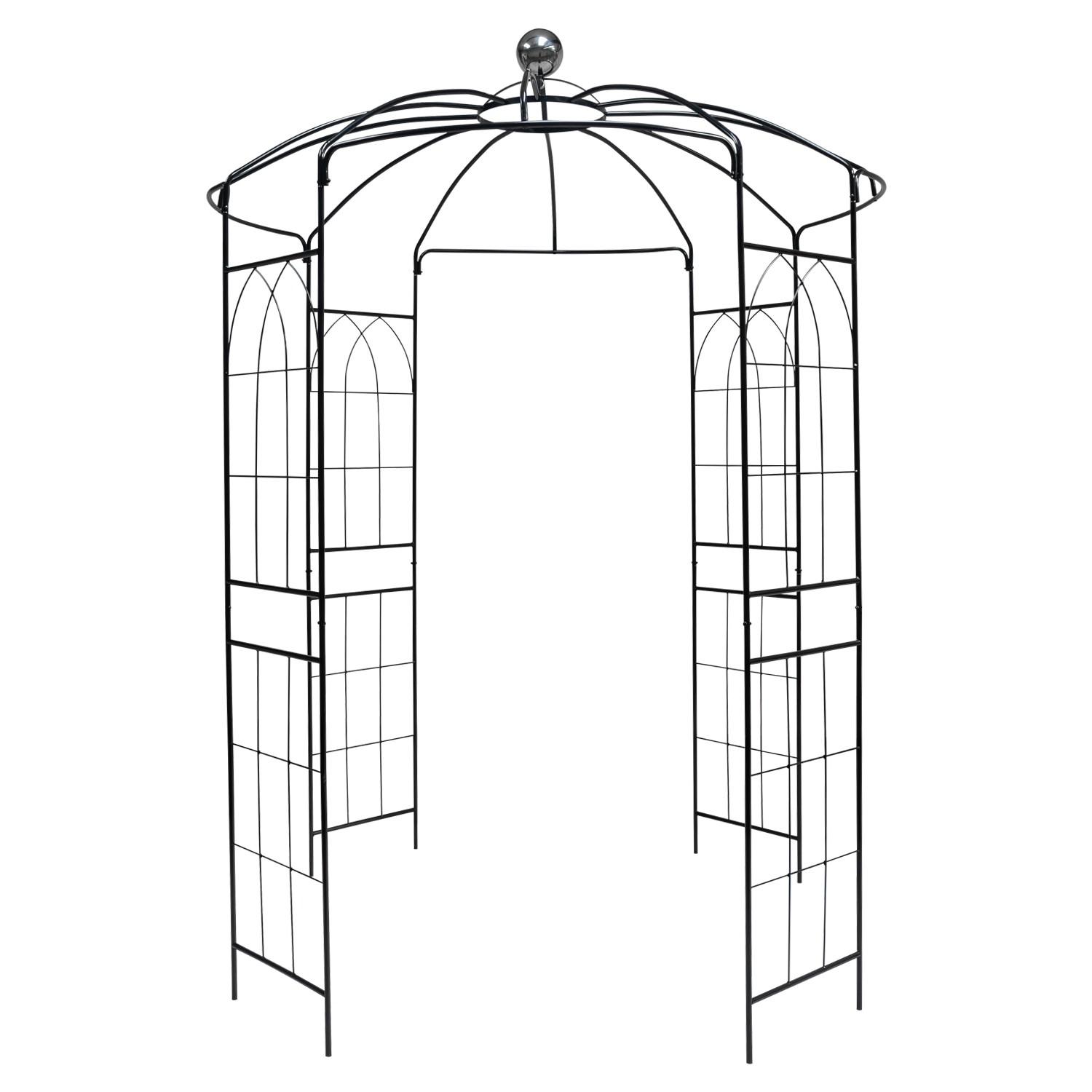 Woodside Santon Metal Garden Wedding Birdcage Pergola Outdoor Arch/Arbour Gazebo