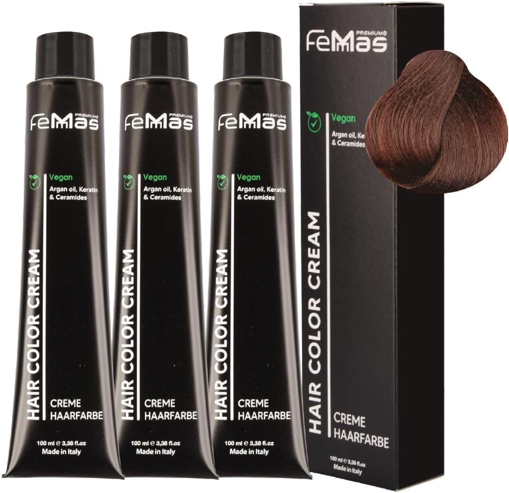 Femmas Hair Colour Cream 100 ml Hair Colour Pack of 3 Dark Blonde Chocolate Int