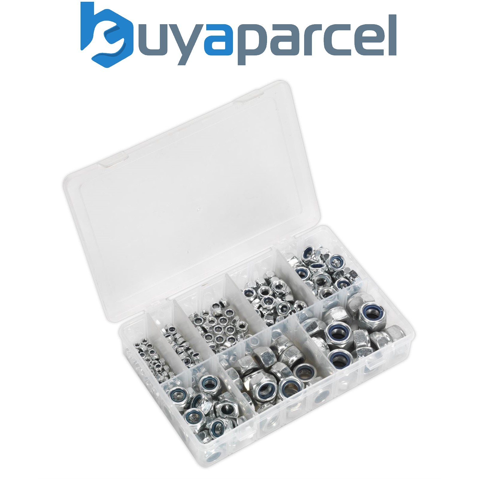 Sealey AB033LN Nylon Locknut Assortment M4-M16 255pc