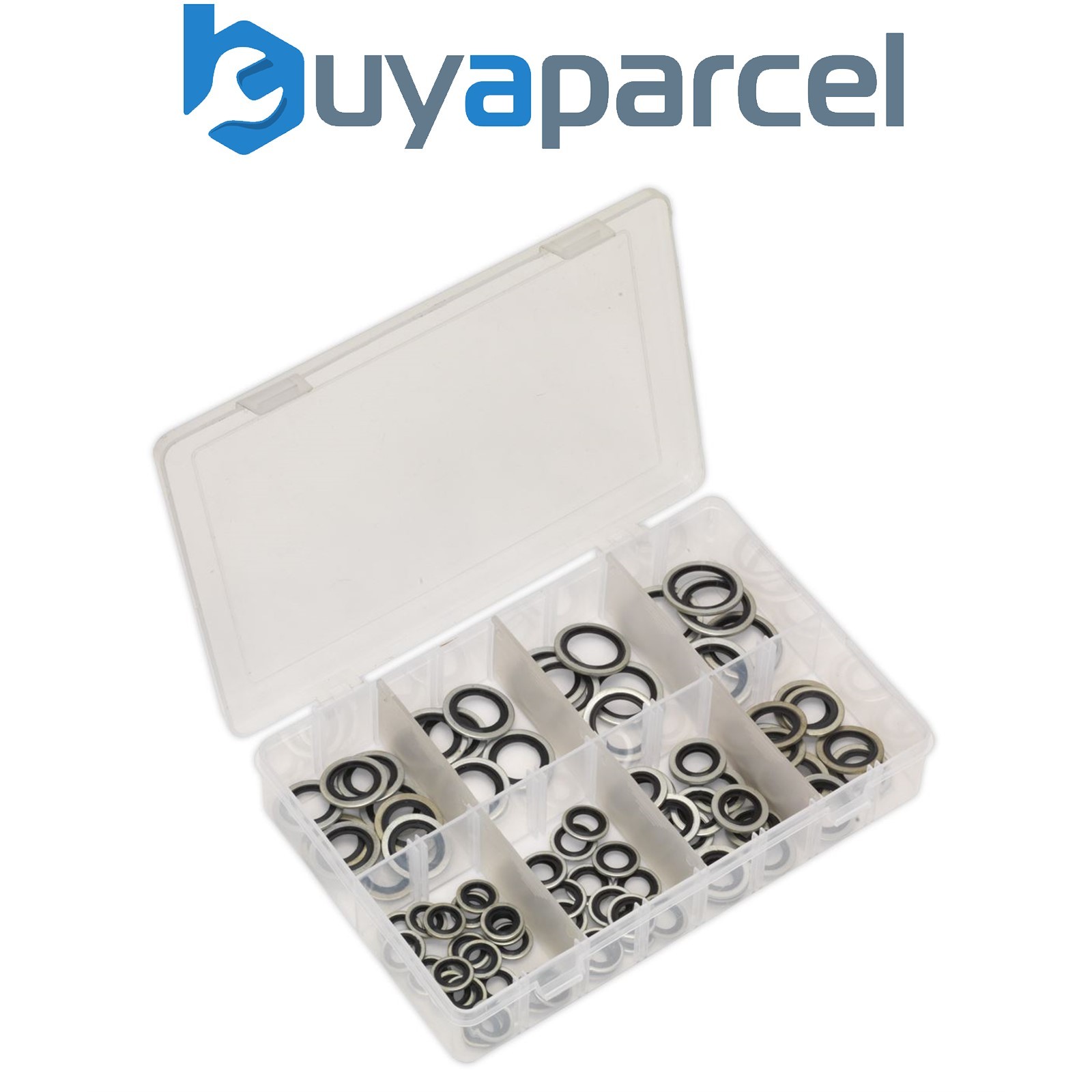 Sealey AB010DS Bonded Seal (Dowty Seal) Assortment 88pc