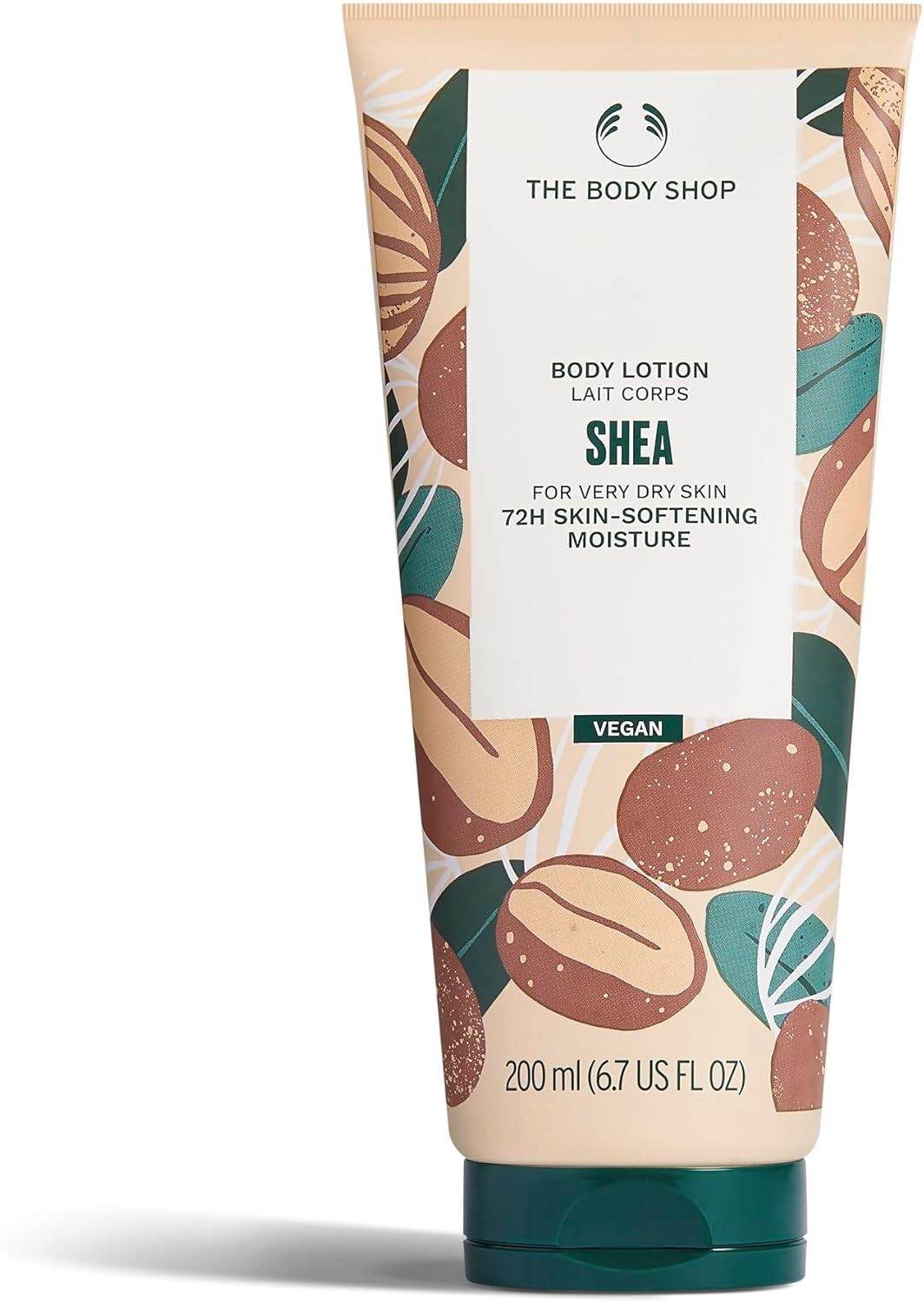 The Body Shop Shea Body Lotion (1x 200ml), Creamy Moisturiser for Very Dry Skin