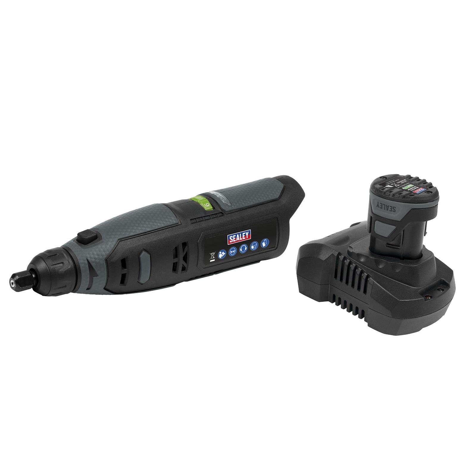 Sealey Cordless Multipurpose Mini Grinder Kit 10.8V 2Ah SV10.8 Series - CP108VMG